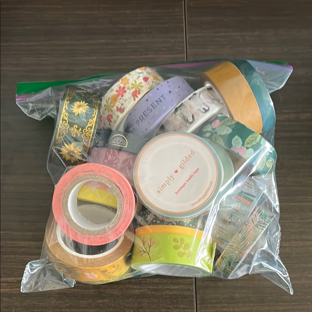 Colorful Decorative Washi Tape Destash Bundle